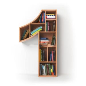 Number 1 book shelf