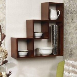 Adscart Wall Shelf in Brown Colour