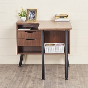 Brown Desk With Storage