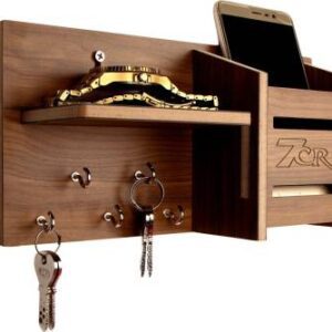 Wooden Wall Key Shelf