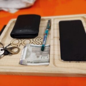 Wallet tray mobile phone tray