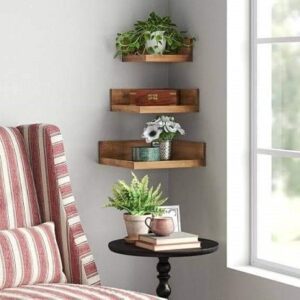 Corner Floating Shelves, corner shelf, corner shelves, floating shelves, wooden shelves, nursery shelves, rustic shelves, bathroom shelf