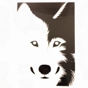 Wall Art dog cut design laser cutting design