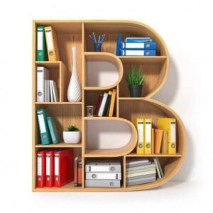 Alphabet B book shelf