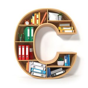 Alphabet C book shelf