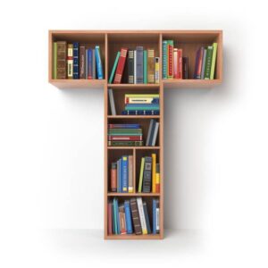 Alphabet T book shelf