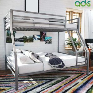 Seren Double Size Kids Bunk Bed in Silver Colour ads