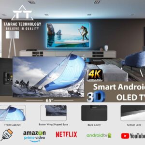 TANRAC 65″ 4K & 3D LED Ready Smart Android LED TV