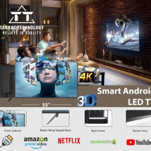 TANRAC Smart 55 inch 4k Full HD LED Smart TV