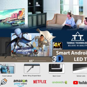 TANRAC Smart 65 inch 4k Full HD 3D LED Smart TV