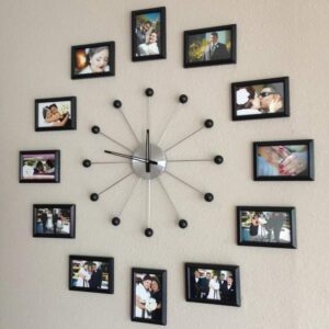 Elegant Wall Clock With Photo Frame