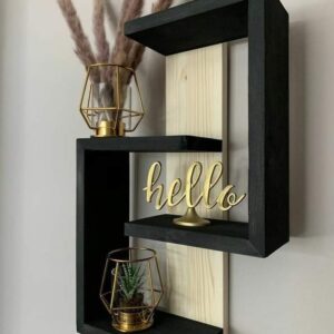 Furniture Light Wooden Wall Shelves