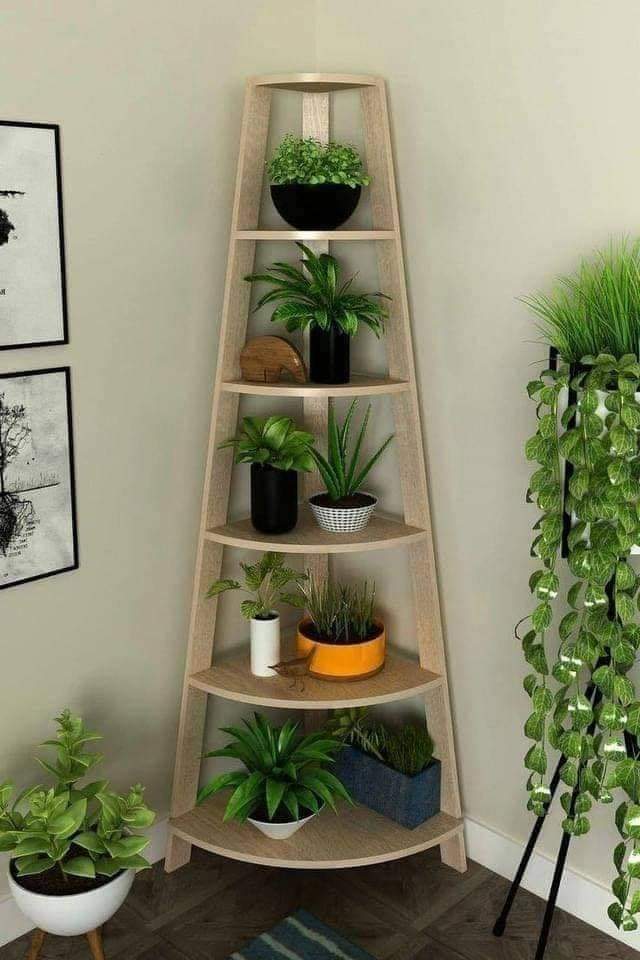 Beauty Wood Multipurpose Plant Stand Indoor Outdoor Planter