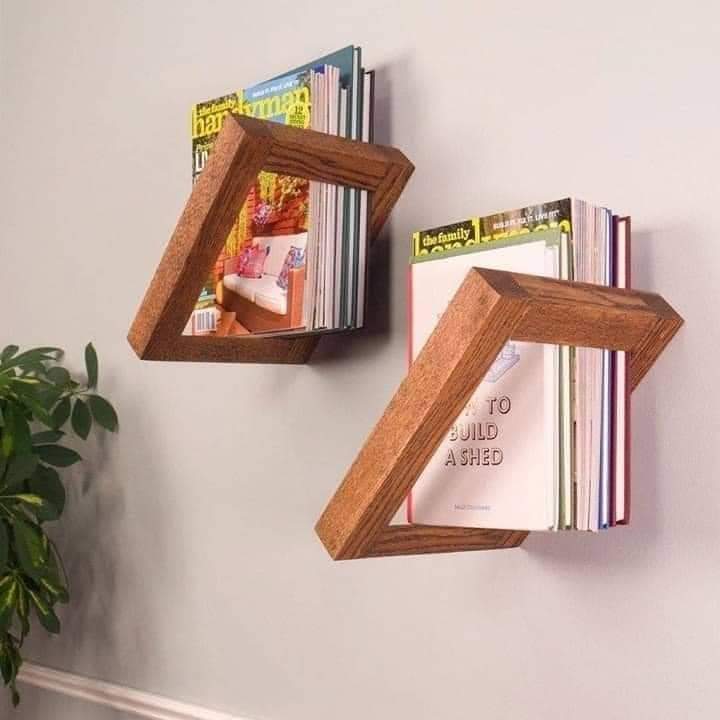 Open Book Shelf Wall Hanging