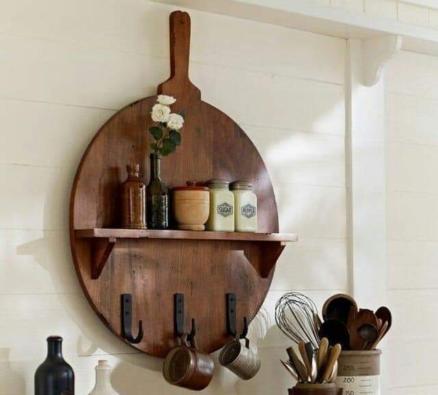 ADSCART Cutting Board Shape Hook Wall Decoration