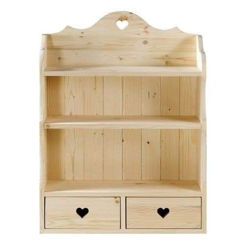 ADS Pinewood wall hang act with drawer, Small adorn article Display shelf