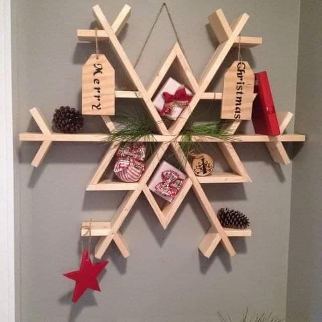 ADS Cool Snow flake Shelf Home Decore