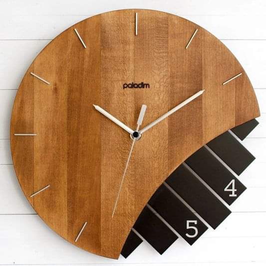 ADS Wall Clock for Modern Decor - Unique Home or Office