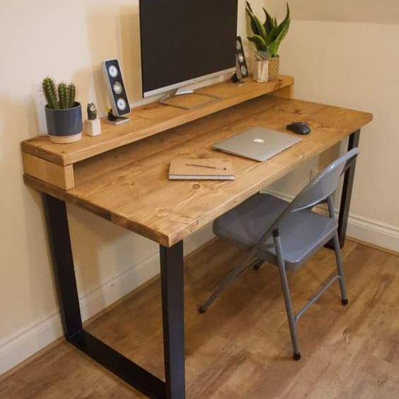 ADS Desk with Square Legs- Computer Desk - Home Office