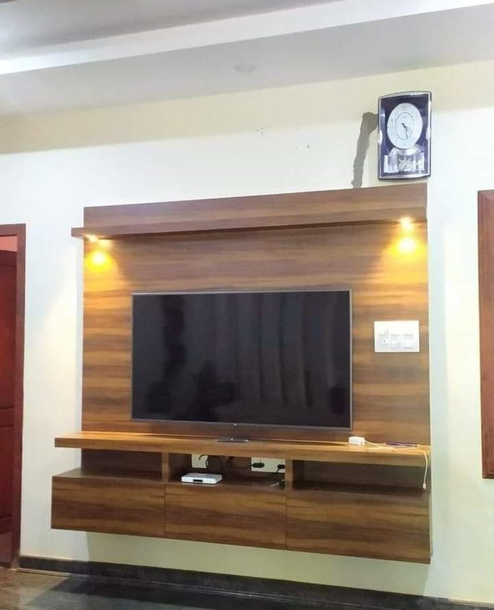 Home Wooden Wall TV Unit