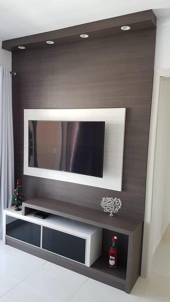 Wall Mount Modern Lcd Tv Cabinet, Laminate Finish Design By ADSCART