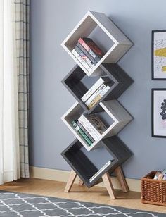 Design Hous Engineered Wood Open Book Shelf