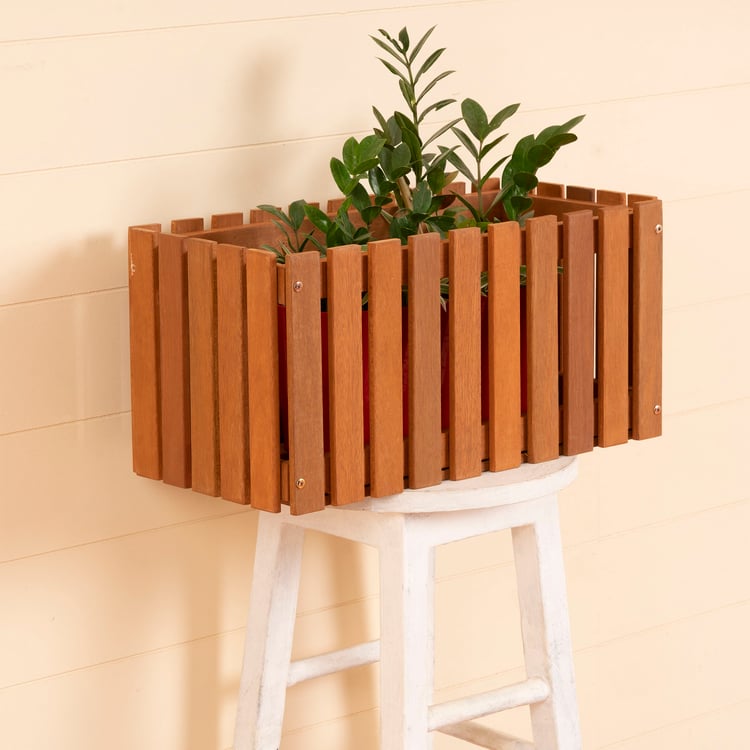 Wood Picket Style Planter Box