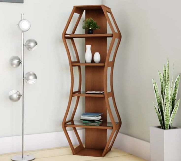 Cabinet Retro Decoration Book Shelf