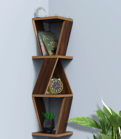 ADS HOME Wall Shelf  (Number of Shelves - 4, Brown)