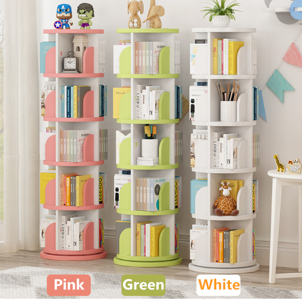 Kids Rotatable Bookshelf 360 Degree 1 piece